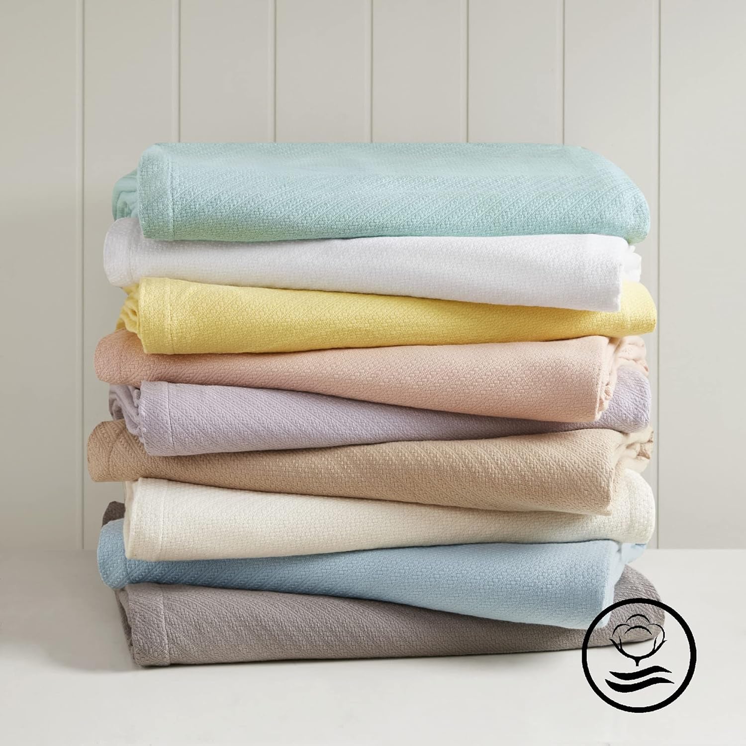 Madison Park Luksusowa bawełna w płynie Wysokiej jakości miękki i wygodny koc ze 100% bawełny ring-spun na kanapę lub kanapę Blush Full/Queen Kołdry i kołdry Naty Shop