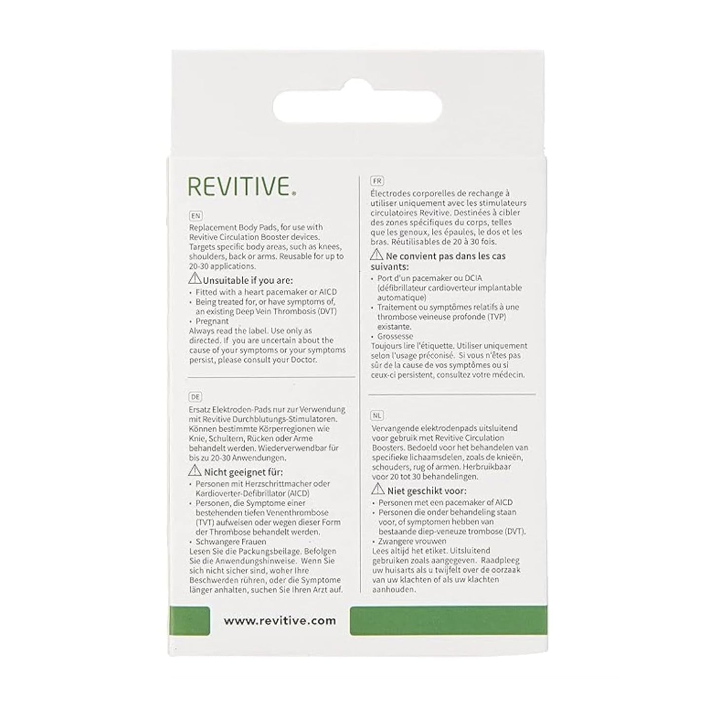 Revitive TENS PADS Stymulator krążenia krwi
