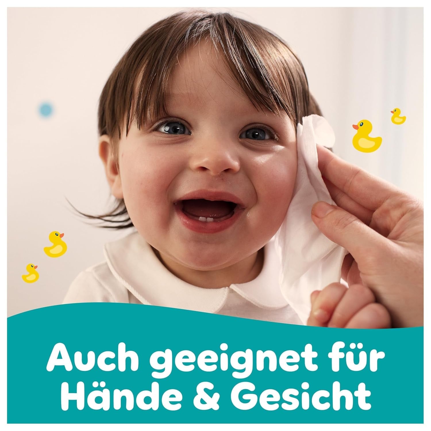 Chusteczki nawilżane Pampers Fresh Clean, 15 opakowań po 80 chusteczek, łącznie 1200 chusteczek, lekki zapach, odpowiednie również do rąk i twarzy