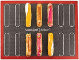 Silikomart Professional, Mikroperforowana Mata Silikonowa Do Pieczenia Eclair Dwie Dziewczyny 58,3 x 38,4 cm Kuchnia Naty Shop