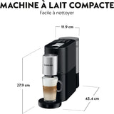 Ekspres do kawy Krups Nespresso, ekspres do kawy na kapsułki, styl Espresso Barista, spieniacz do mleka, wyprodukowany we Francji YY4355FD