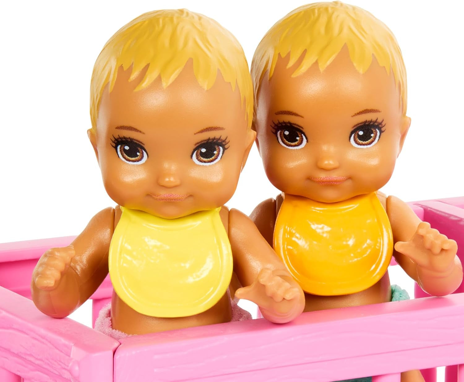 Lalka Barbie Skipper i żłobek z akcesoriami, w tym lalki bliźniacze, 1 łóżeczko, 1 huśtawka, 1 bujak i wiele innych, lalki HXM99 Naty Shop
