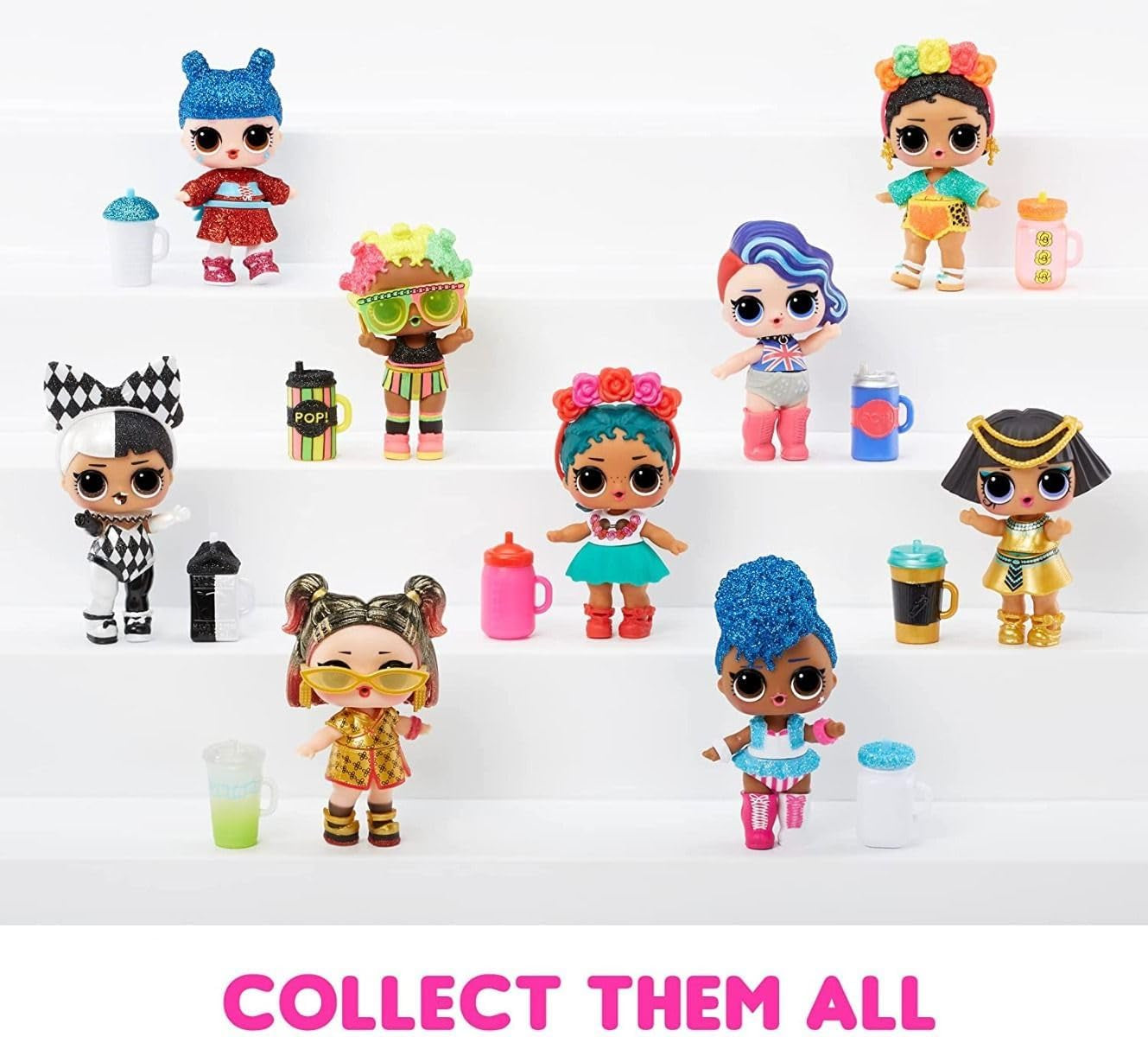 LOL niespodzianka! World Travel Tots - Lalka modowa z 8 niespodziankami - Tajna wiadomość, moda, akcesoria i nie tylko - Kolekcjonerski, losowy asortyment - Prezent dla dzieci w wieku 4 lat i starszych