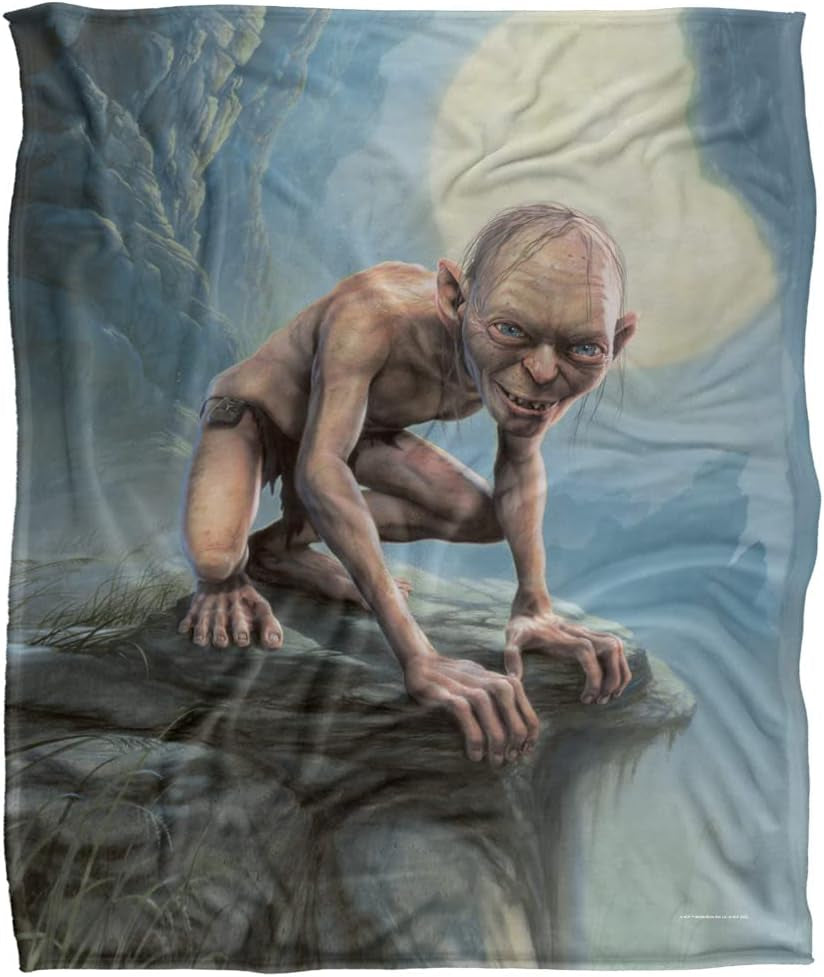 WŁADCA PIERŚCIENI Jedwabny wygodny koc, super miękki, 152 x 127 cm Łóżka i kołdry LOGOVISION