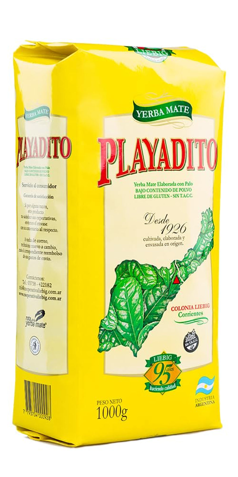 Herbata Yerba Mate 1 kg - opakowanie 3 szt. - przeciwutleniająca, energetyzująca, zawiera minerały i witaminę B - z Argentyny