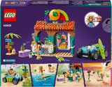 LEGO Friends Stojak z smoothie na plaży Zestaw do odgrywania ról Pomysł na prezent dla dziewcząt i chłopców w wieku 6 lat z figurkami Żółw i akcesoria Zabawka wspomagająca rozwój społeczny 42625 Zestawy do budowania Besuche den LEGO-Store