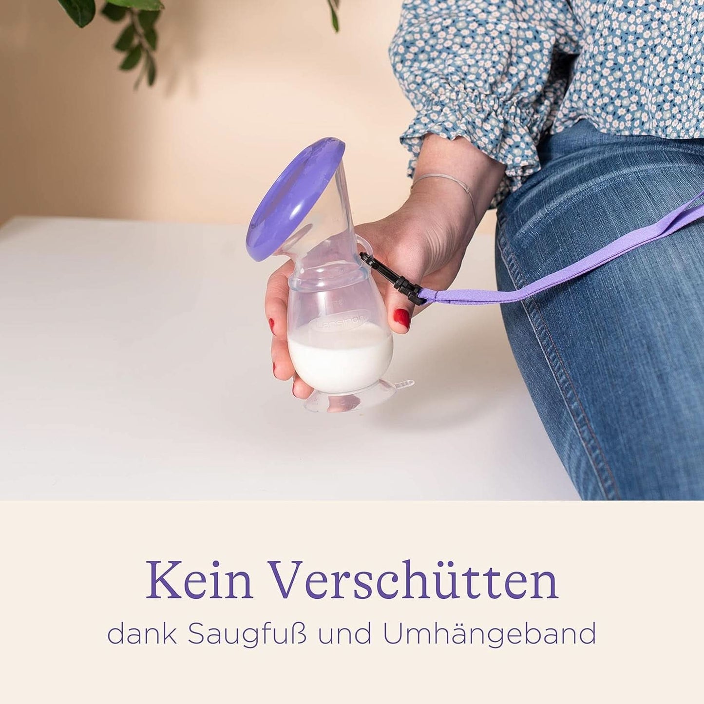 Lansinoh Silikon Milchpumpe & Muttermilchauffänger - Angenehmes & Extrem Weiches Silikon - Rettet Jeden Tropfen Muttermilch - Alternative Zu Milchauffangschalen, 1 Stück (1Er Pack) Akcesoria Żywność i karmienie piersią Bebe Naty Shop