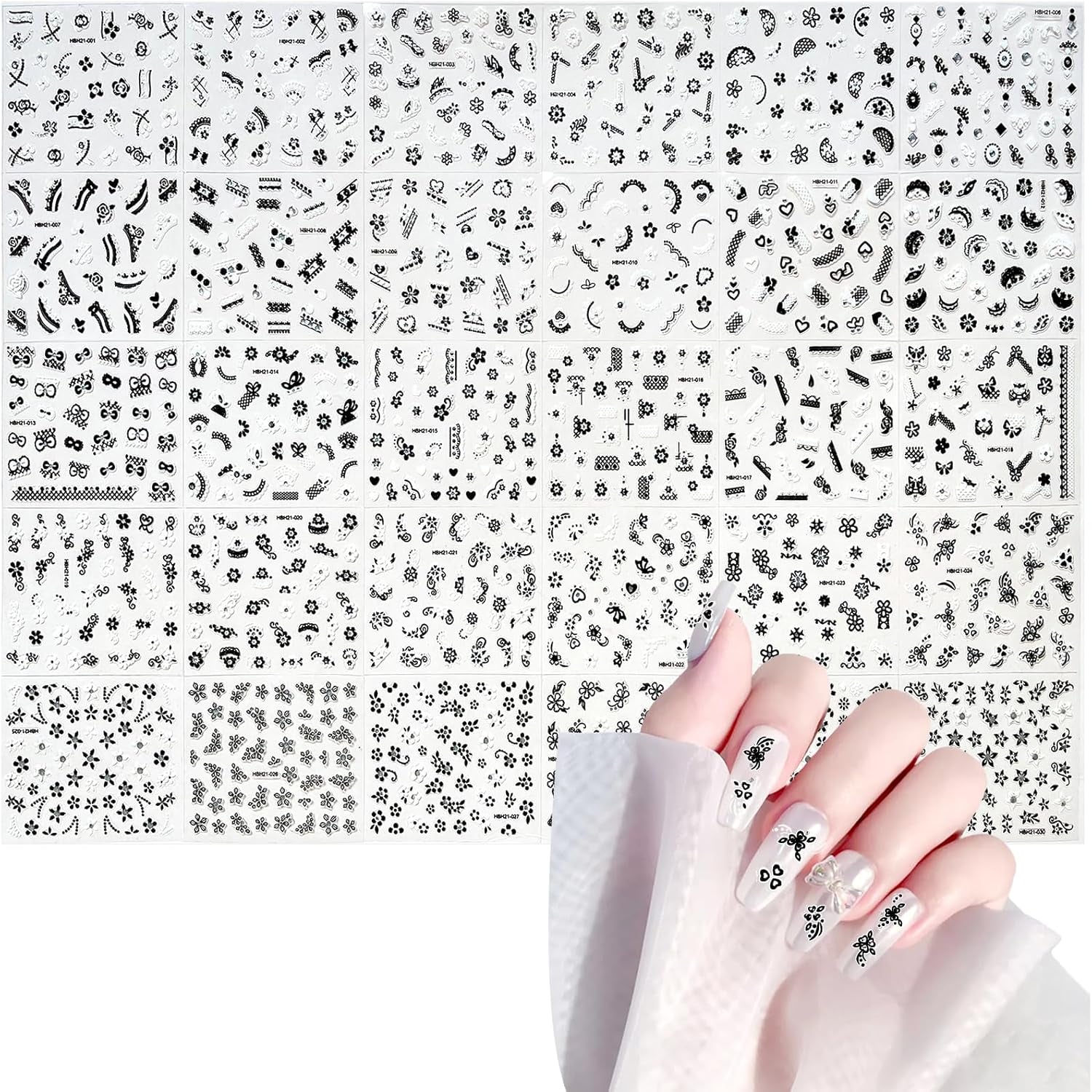 3D Nagelsticker Aurora 30 Blatt Gold Nail Art Naklejka Selbstklebend Nagelaufkleber Holografisches Stern Herz Dekoration Nageldesign Zubehör