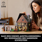 LEGO Ideas Hocus Pocus: Dom czarownicy sióstr Sanderson, zestaw do kolekcji dla dorosłych z domem, 6 minifigurek i akcesoria, kobieta i mężczyzna 21341 Zestawy do budowania Besuche w sklepie LEGO