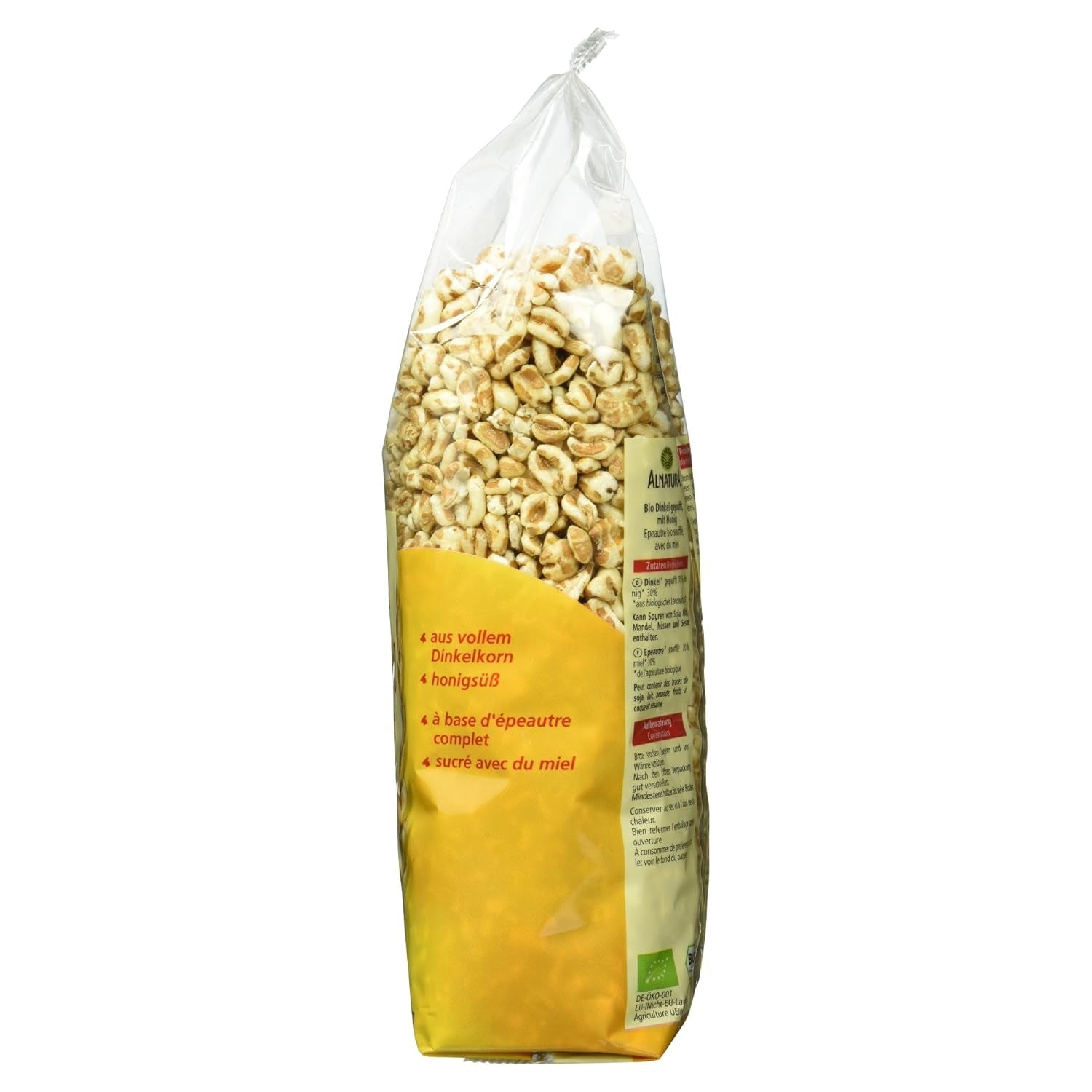 Bio Dinkel Gepuft, 200 g płatków zbożowych Naty Shop