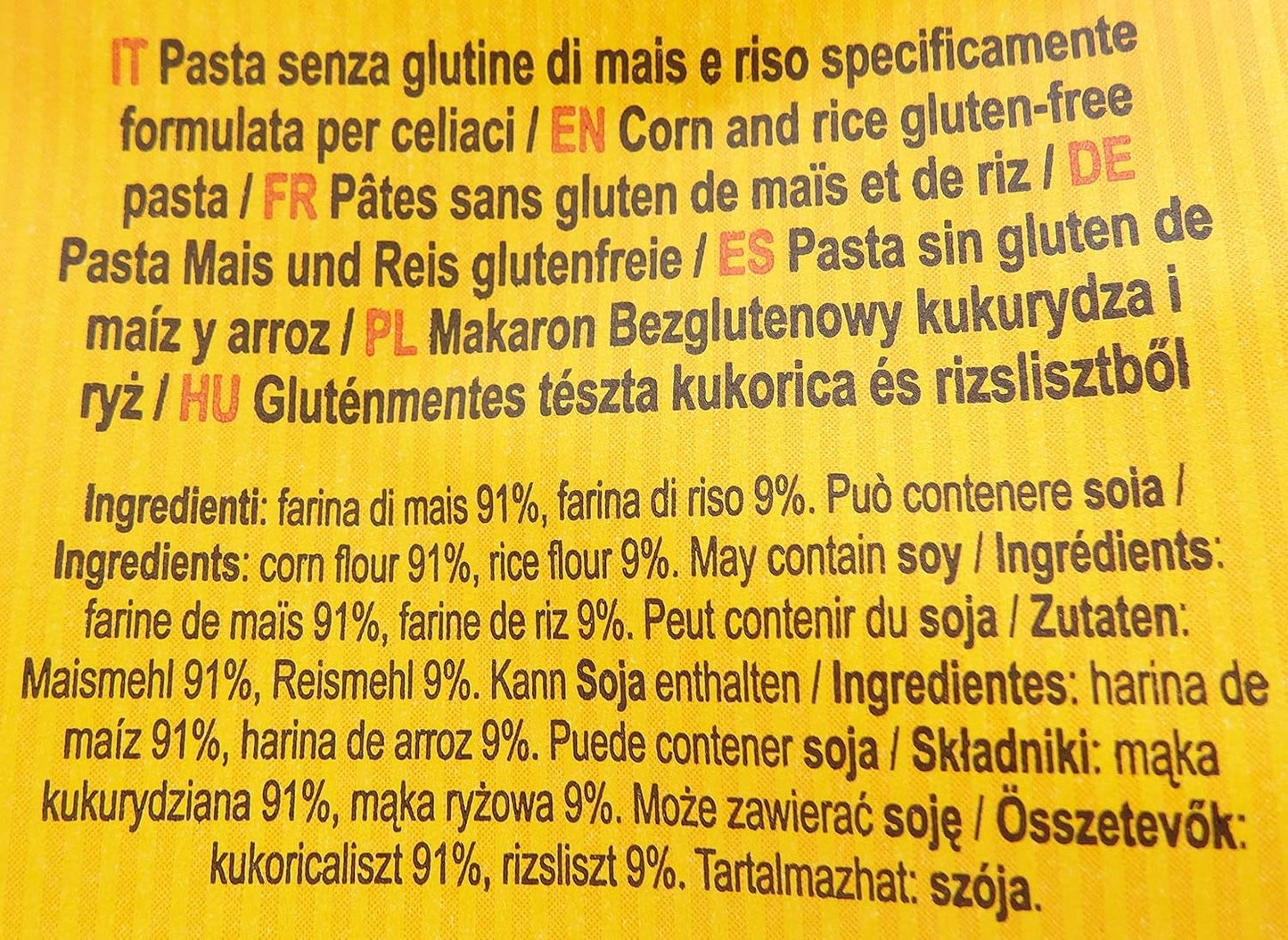 Bezglutenowy makaron Mezze Penne z kukurydzą i ryżem, 400 g