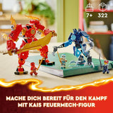 LEGO NINJAGO Fire Mech Kaia Zabawkowa figurka dla dzieci z możliwością dostosowania figurki czerwonego mecha Zestaw Ninja 4 figurki, w tym Kai i Zane Prezent dla 7-letnich chłopców i dziewcząt 71808 Zestawy do budowania Beuche den LEGO-Store