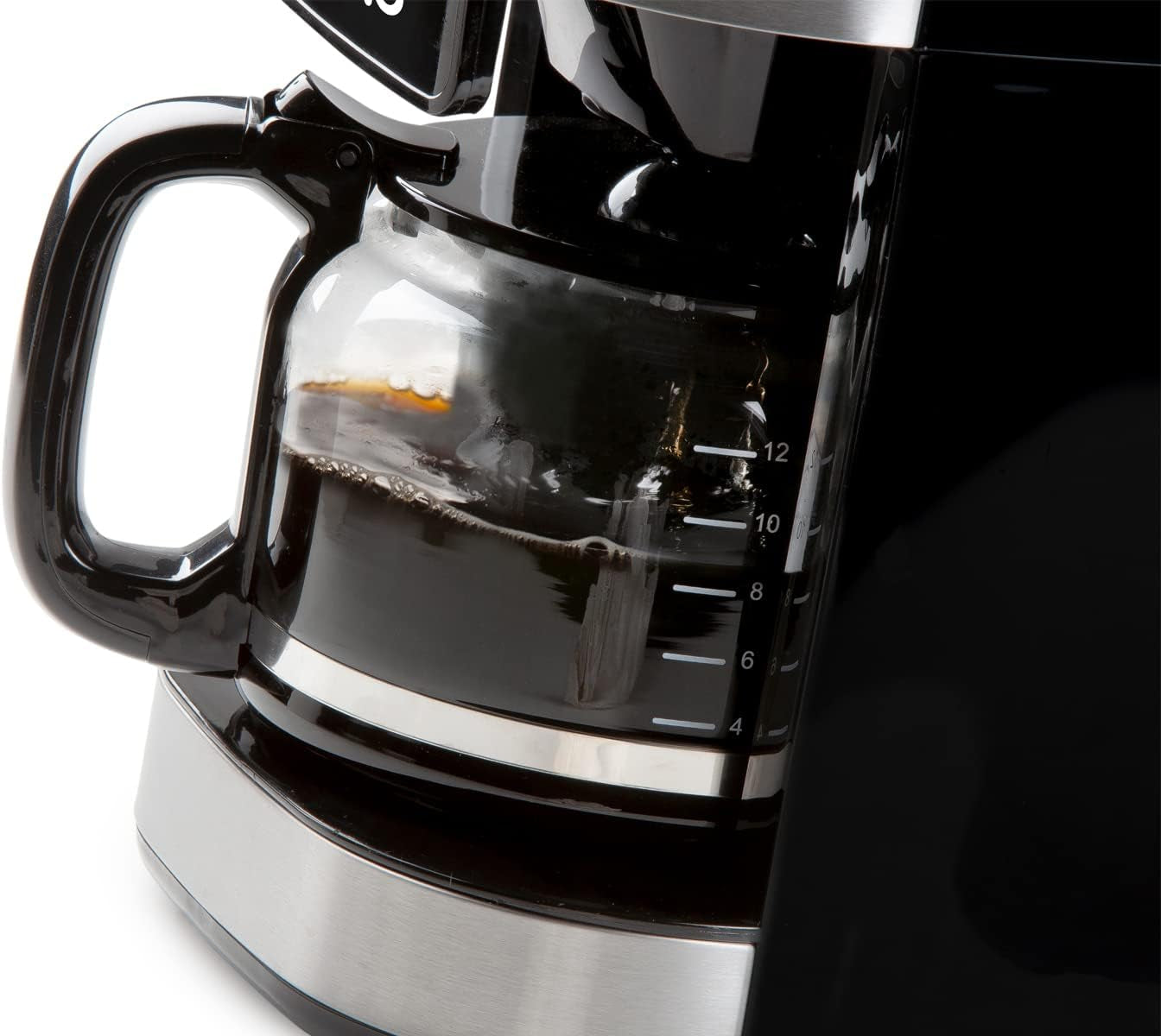 Ekspres DOMO DO721K „Grind and Brew” - Funkcja od ziarna do filiżanki - Wyświetlacz LCD - Do kawy mielonej lub całych ziaren - 1,5 L