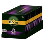 Jacobs Kaffeekapseln Guten Morgen XL Intense - 10er Pack (10 x 20 Getränke) i Kaffeekapseln Lungo Intenso, Intensität 8 z 12, 200 Kapseln kompatybilnych z Nespresso®*, 10 x 20 Getränke