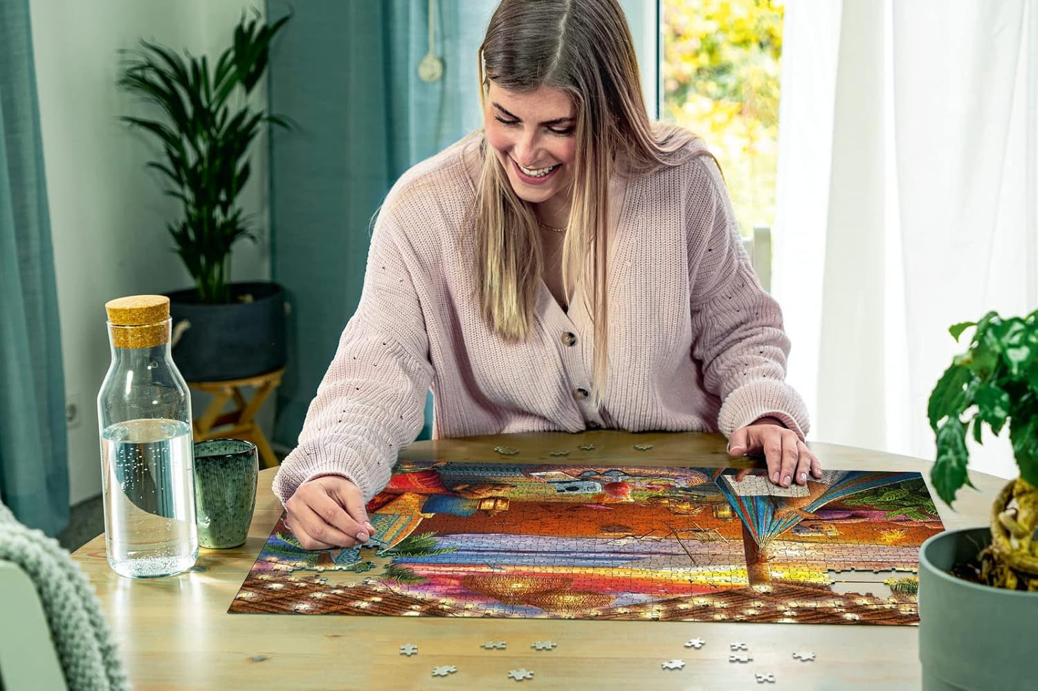 Ravensburger Puzzle 16795 - Zachód słońca na plaży - 500 elementów puzzle dla dorosłych i dzieci 10+ z większymi elementami [wyłącznie na Amazon] Puzzle Naty Shop