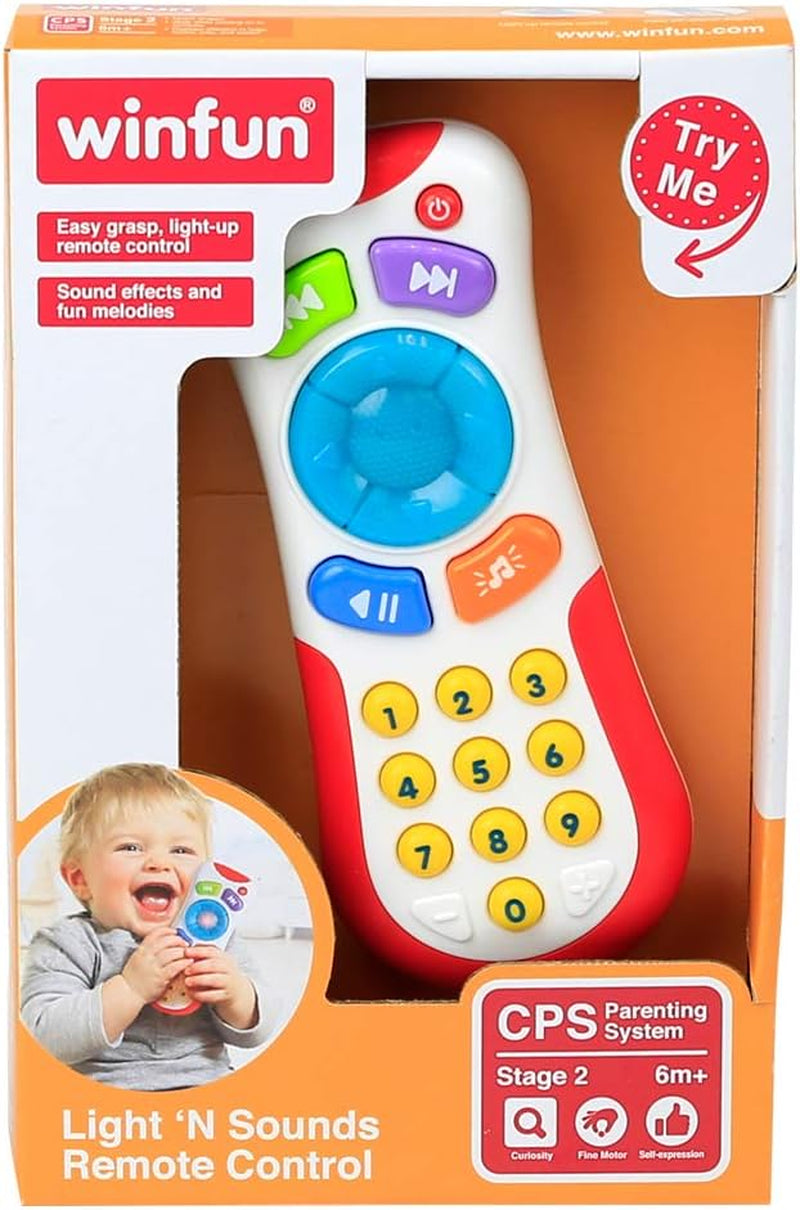 winfun 44722 Brak postaci Mój pierwszy kontroler z dźwiękami, wielokolorowy, S Baby Toys Naty Shop