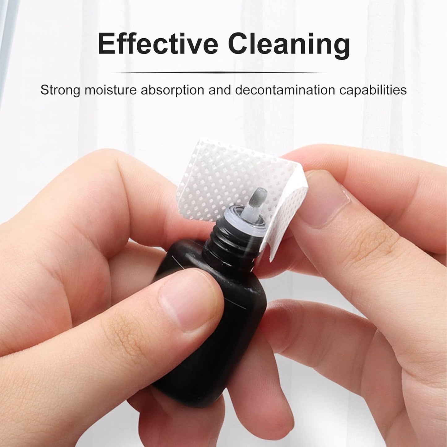 Qufiiry 300 Stück Fusselfreie Nageltücher, Niestrzępiące się chusteczki do paznokci, Fusselfrei Nagel Wattepads, Nagel Wischtücher Für Cleaner Gelnägel Nagellackentferner Wattepads Chusteczki do paznokci Podkładki