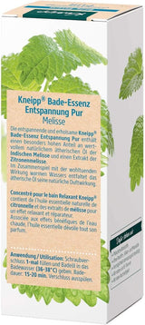 Kneipp Bade, olejek do kąpieli z naturalnym olejkiem eterycznym z melisy indyjskiej i ekstraktem z melisy, 100 ml Naty Shop