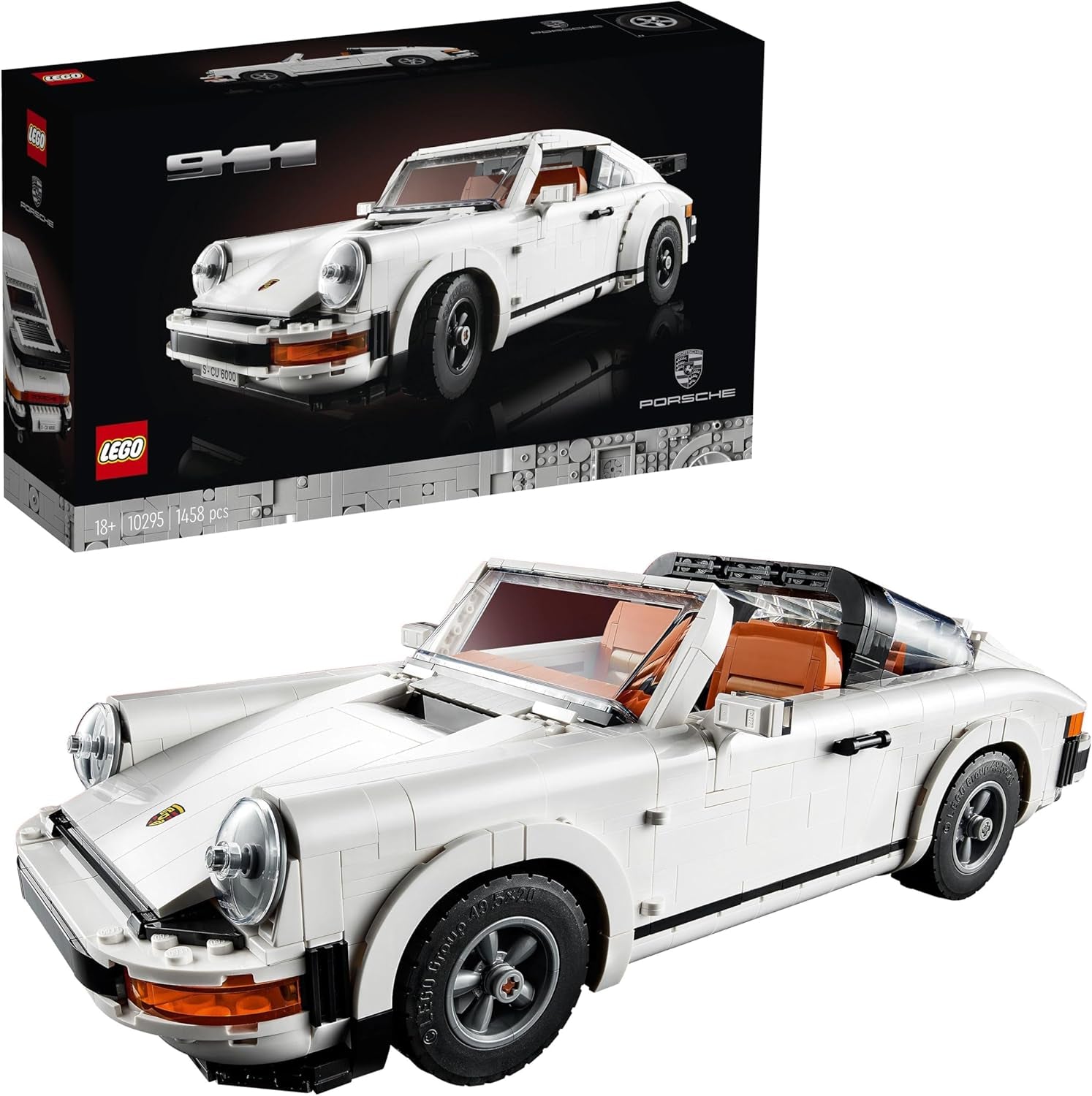 LEGO Icons Model samochodu Porsche 911 dla dorosłych, model samochodu wyścigowego do zbierania 10295 zestawów do budowania w sklepie LEGO-Store Single