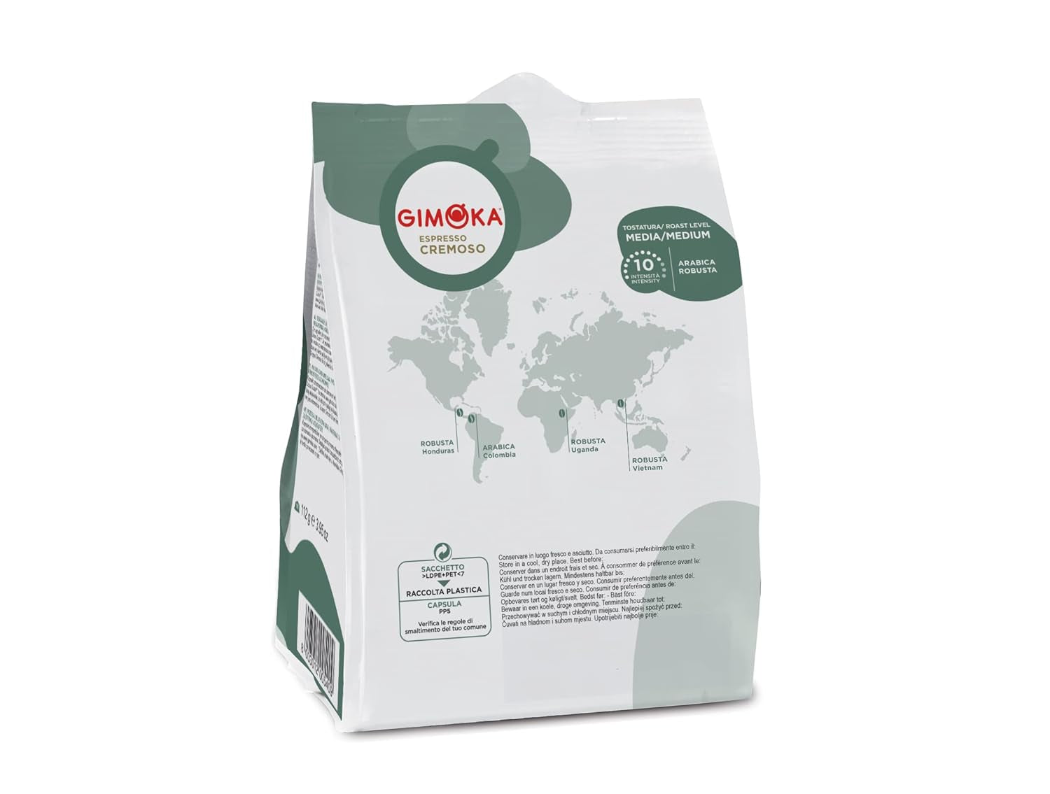 Gimoka - Kompatybilny z Nescafè - Dolce Gusto - 64 Kapsel - Kremowy smak - Intensität 10 - Wyprodukowano we Włoszech - 4 Packungen Zu 16 Kapseln