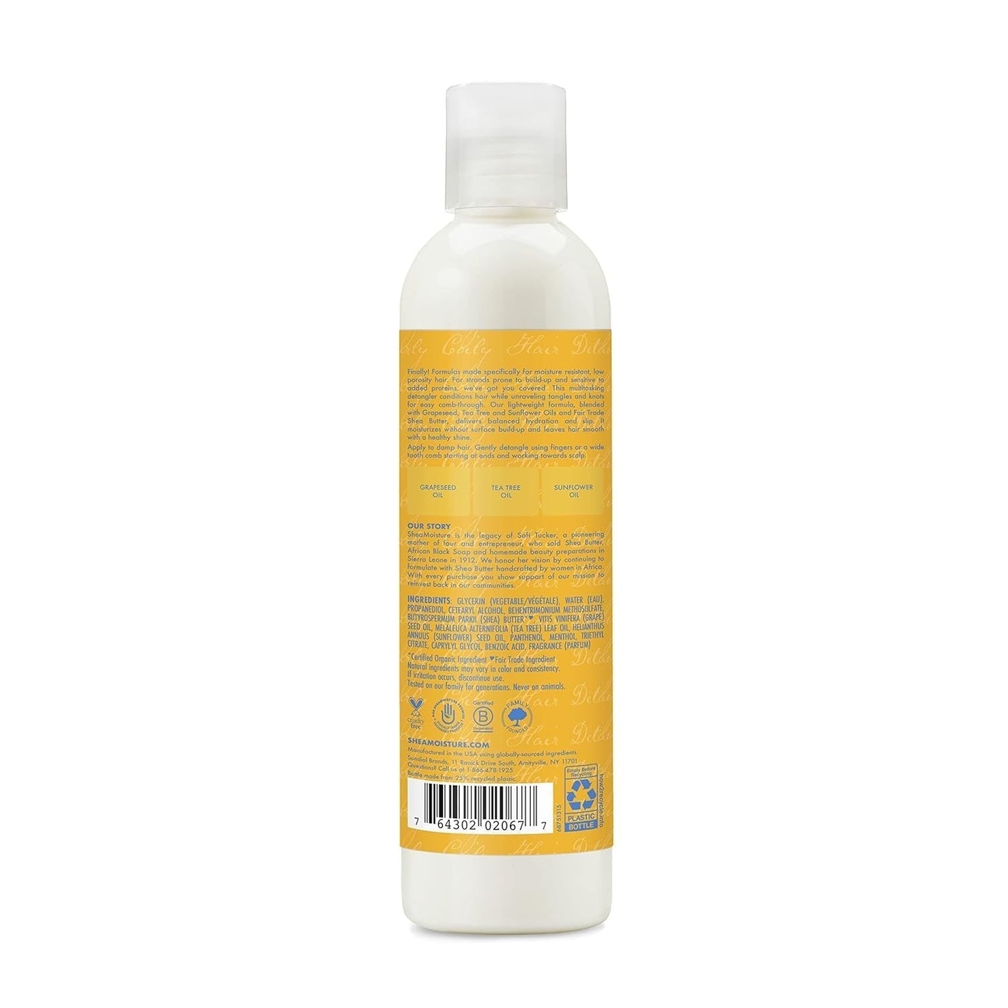 Nieważki, nawilżający produkt ułatwiający rozczesywanie Butelka 237 ml do produktów do rozczesywania kręconych i falowanych włosów Naty Shop