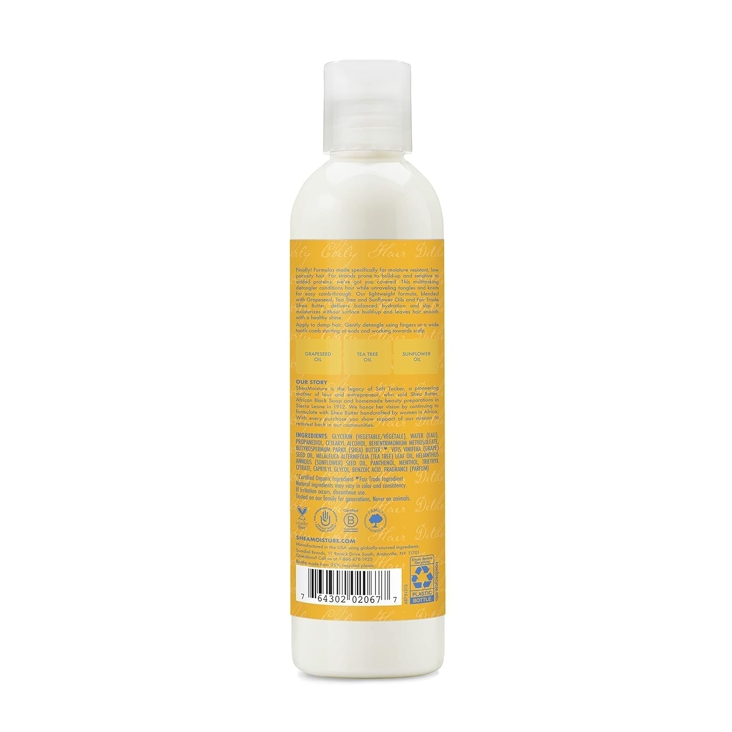 Nieważki, nawilżający produkt ułatwiający rozczesywanie Butelka 237 ml do produktów do rozczesywania kręconych i falowanych włosów Naty Shop