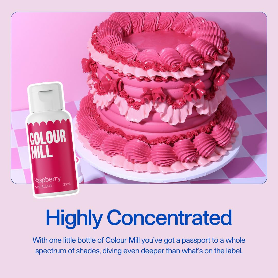 Barwnik spożywczy na bazie oleju Color Mill Blend Violet - Barwnik spożywczy do czekolady, fondantów, babeczek, ciast, wypieków, makaroników - Barwnik spożywczy do dekoracji ciast - 20 ml