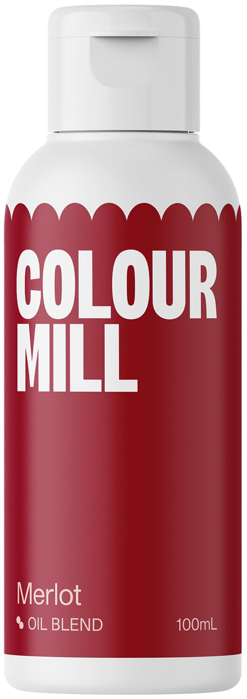 Barwnik spożywczy na bazie oleju Color Mill, mieszanka olejów Merlot - Barwnik spożywczy do czekolady, fondantów, babeczek, ciast, wypieków, makaroników - Barwnik spożywczy do dekorowania ciast - 100 ml