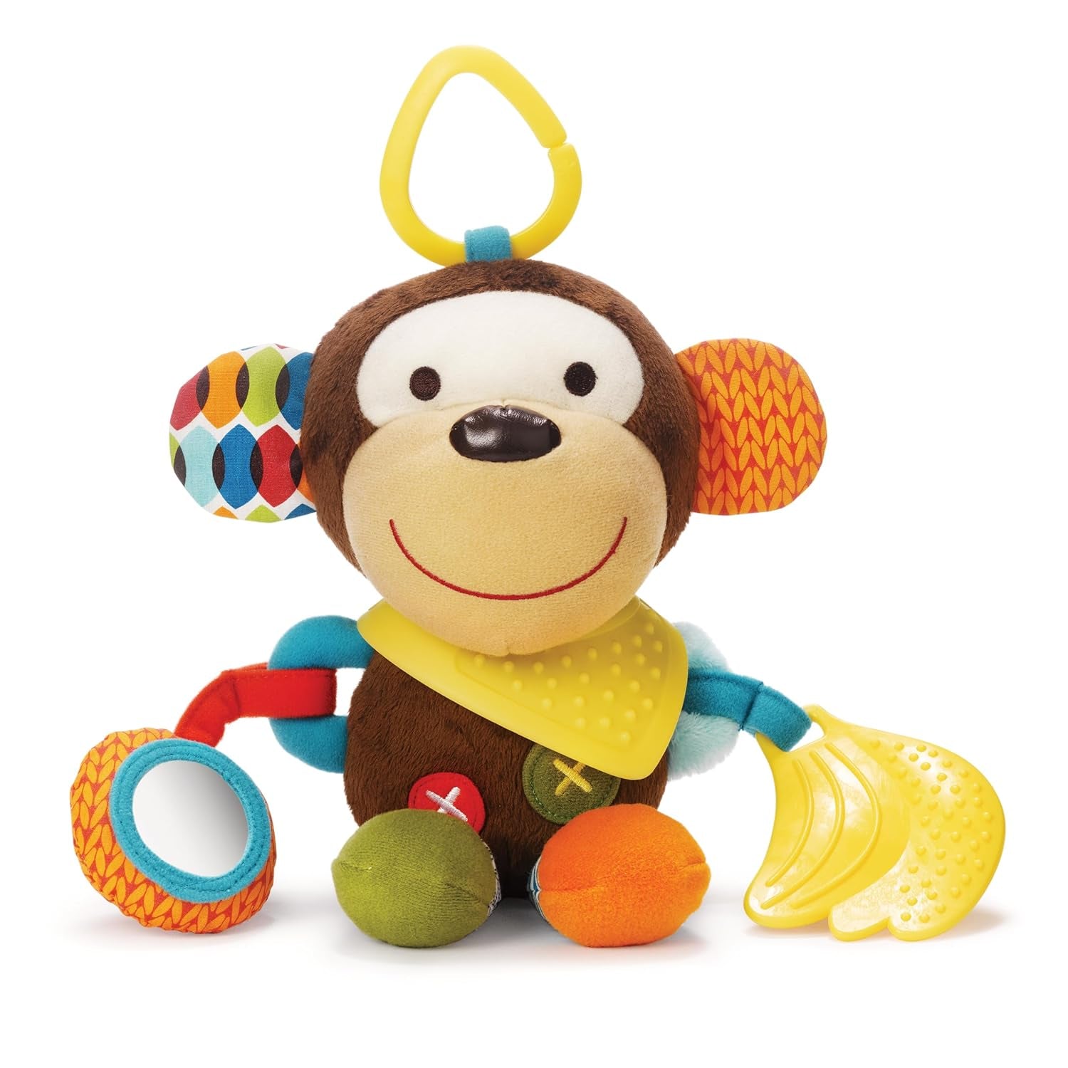 Skip Hop Bandana Buddies Zabawka aktywna, miękka zabawka dla niemowląt i dzieci, wielobarwność, zabawki dla niemowląt-słoń Naty Shop Monkey