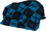 SSC Napoli miękki koc z logo, ciepły koc na sofę i łóżko, rozmiar 150 X 210 cm, miękki w dotyku, jasnoniebieski, produkt oficjalny Hermet Łóżka i Koce