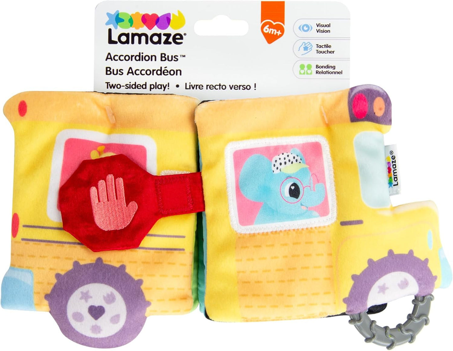 LAMAZE Octivity Time Zabawka sensoryczna dla niemowląt, miękka zabawa i odkrywanie dziecka, ośmiornica dla małych dzieci Odpowiedni dla 6 miesięcy, chłopcy i dziewczęta powyżej 1 roku. Zabawki dla dzieci Naty Shop Akordeon Autobus