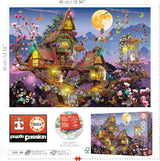 Educa - Puzzle 500 elementów dla dorosłych | domek z bajki, puzzle 500 elementów dla dorosłych i dzieci od 11 lat, fantasy, bajki, wróżki (19554) Puzzle Naty Shop