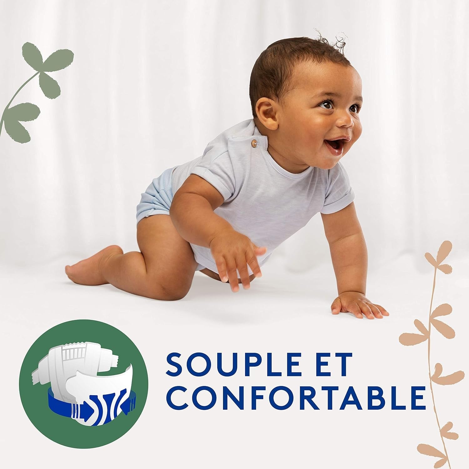 Douceur Naturelle – pieluszki rozmiar 3 (5-9 kg) opakowanie na 1 miesiąc – 172 pieluszki