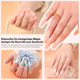 Aokitec 14 Stück Silikon Tool Nägel Pinsel Für Gel Naillac UV, Wiederwendbare Gel Pinsel Für UV Nailack Chrome Nail Powder, Nail Art Zubehör Für Ombre Blush Mirror Effekt, Nägel Selber Machen