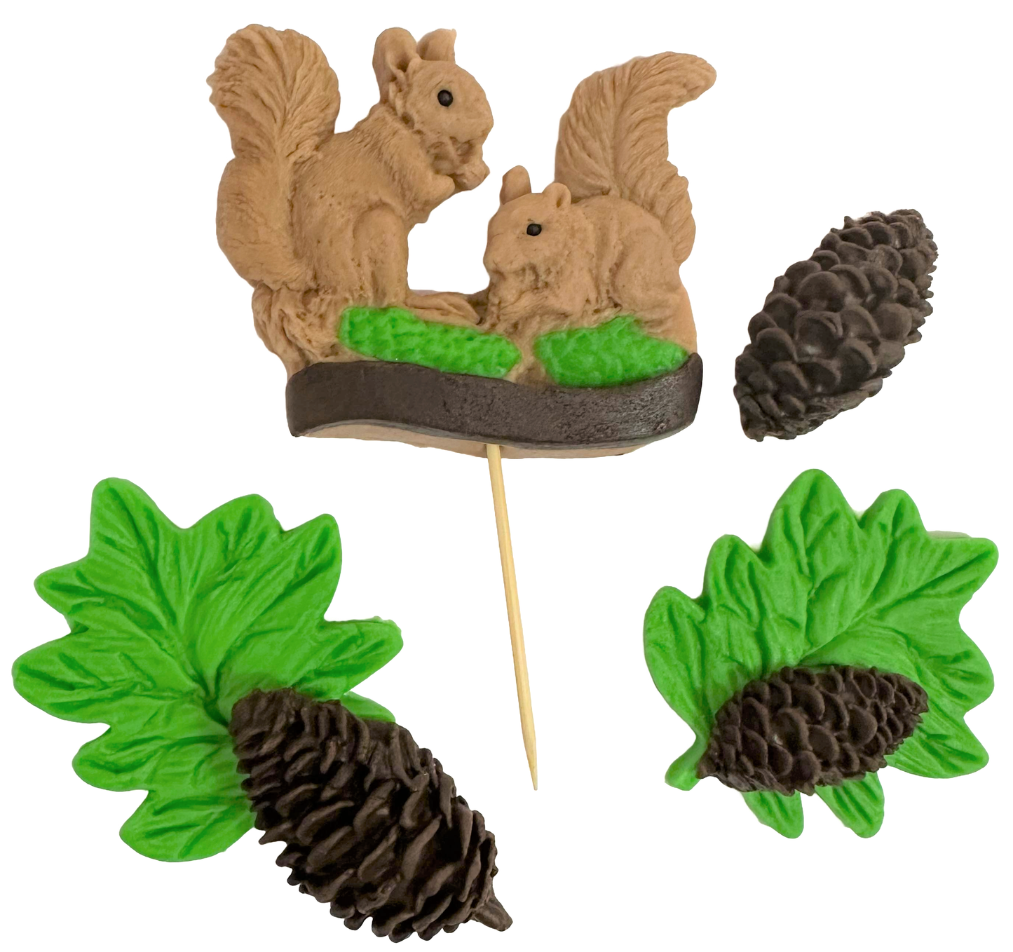 Zestaw 6 jadalnych dekoracji z cukru, Sverite Sugar Paste Decores Nati Shop