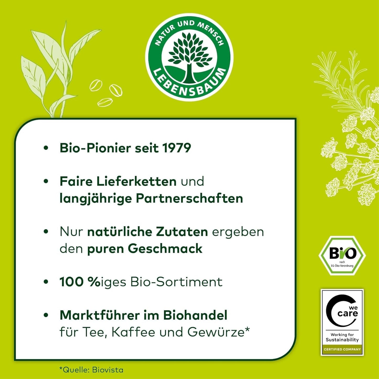 Lebensbaum Oregano, Bio-Gewürz für italienische Gerichte, würzig-herber Gesmack, gerebelt und getretten, 15 g