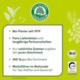 Lebensbaum Darjeeling Zielona herbata z całych liści, herbata organiczna, zielona herbata o smaku świeżych kwiatów, jasnozielony kolor, 1000g