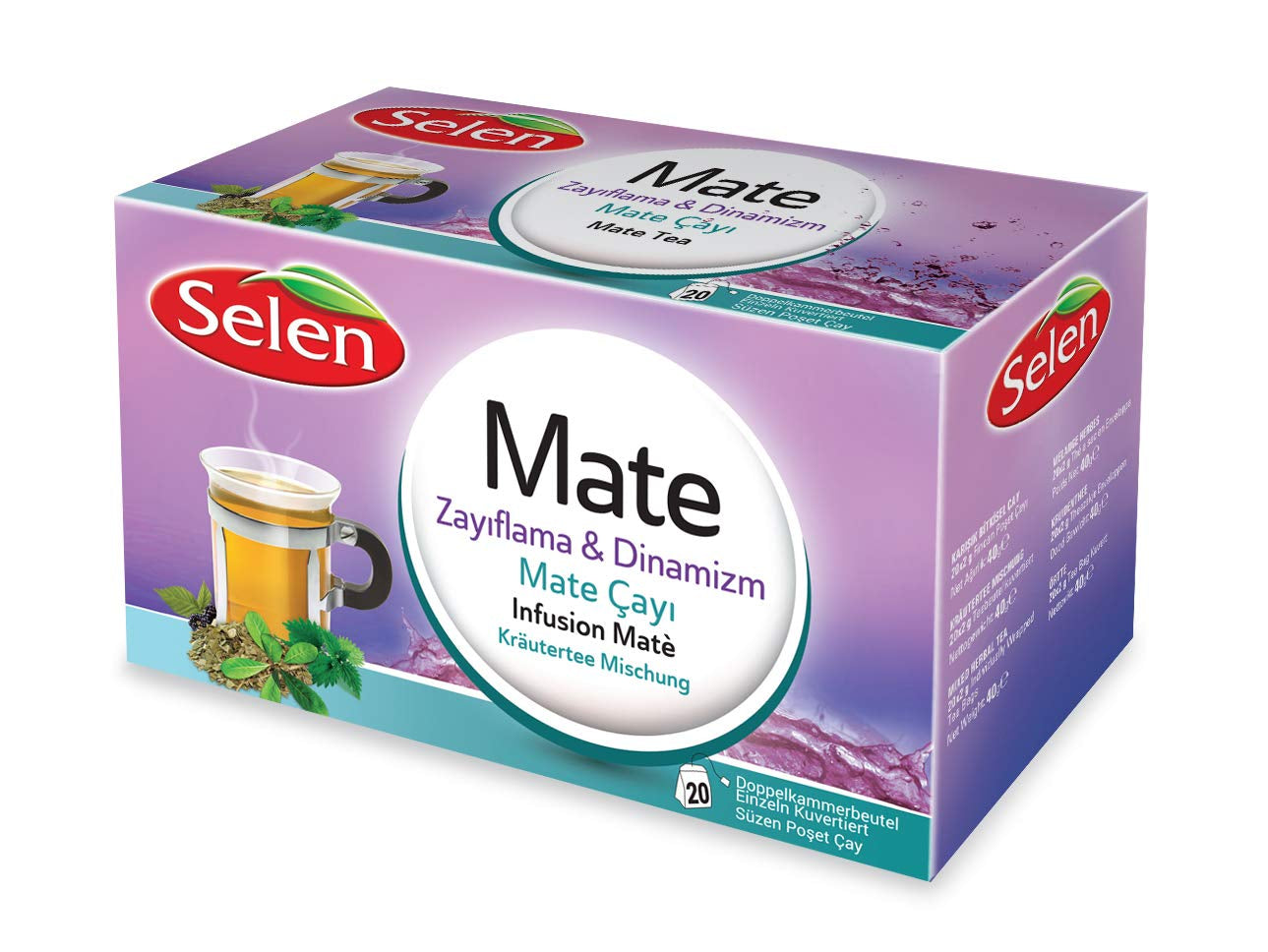 Herbata ziołowa Selenium Mate 20 saszetek