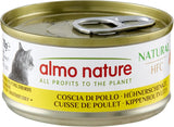Almo Nature HFC Mokra naturalna karma dla kotów - udka z kurczaka, opakowanie 24 szt. (24 x 70 g)