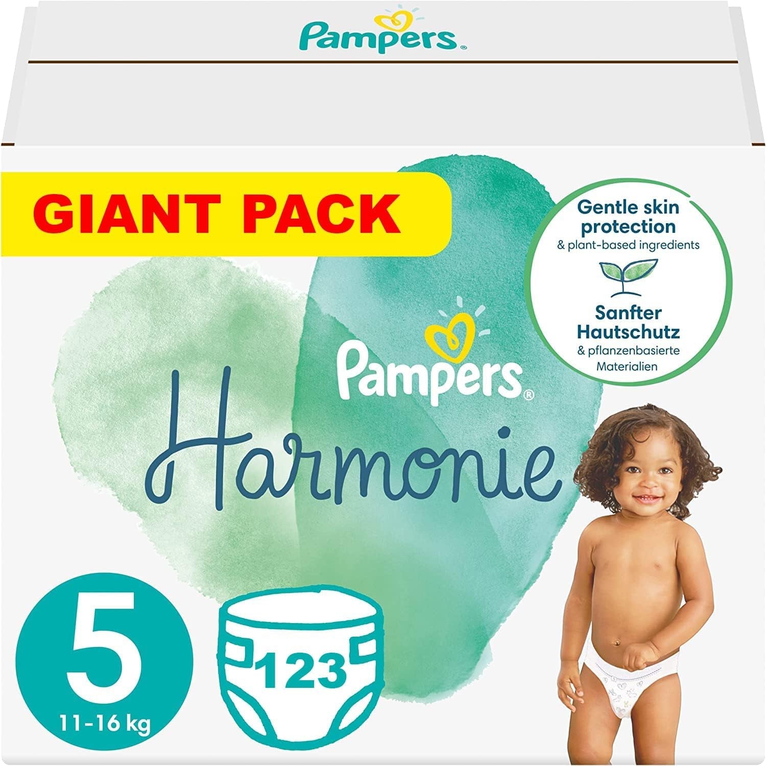 Pieluchy PAMPERS Harmony rozmiar 5, 123 sztuki (11-16 kg)