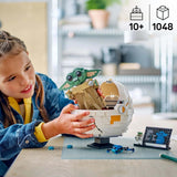 LEGO Star Wars 75403 Grogu w kołysce repulsora mandaloriańskiego - Minifigurka kolekcjonerska - Model do budowania, zabawy i wystawiania - Dekoracje domu - Prezent dla chłopców i dziewcząt w wieku powyżej 10 lat Zestawy do budowania Besuche den LEGO-Store