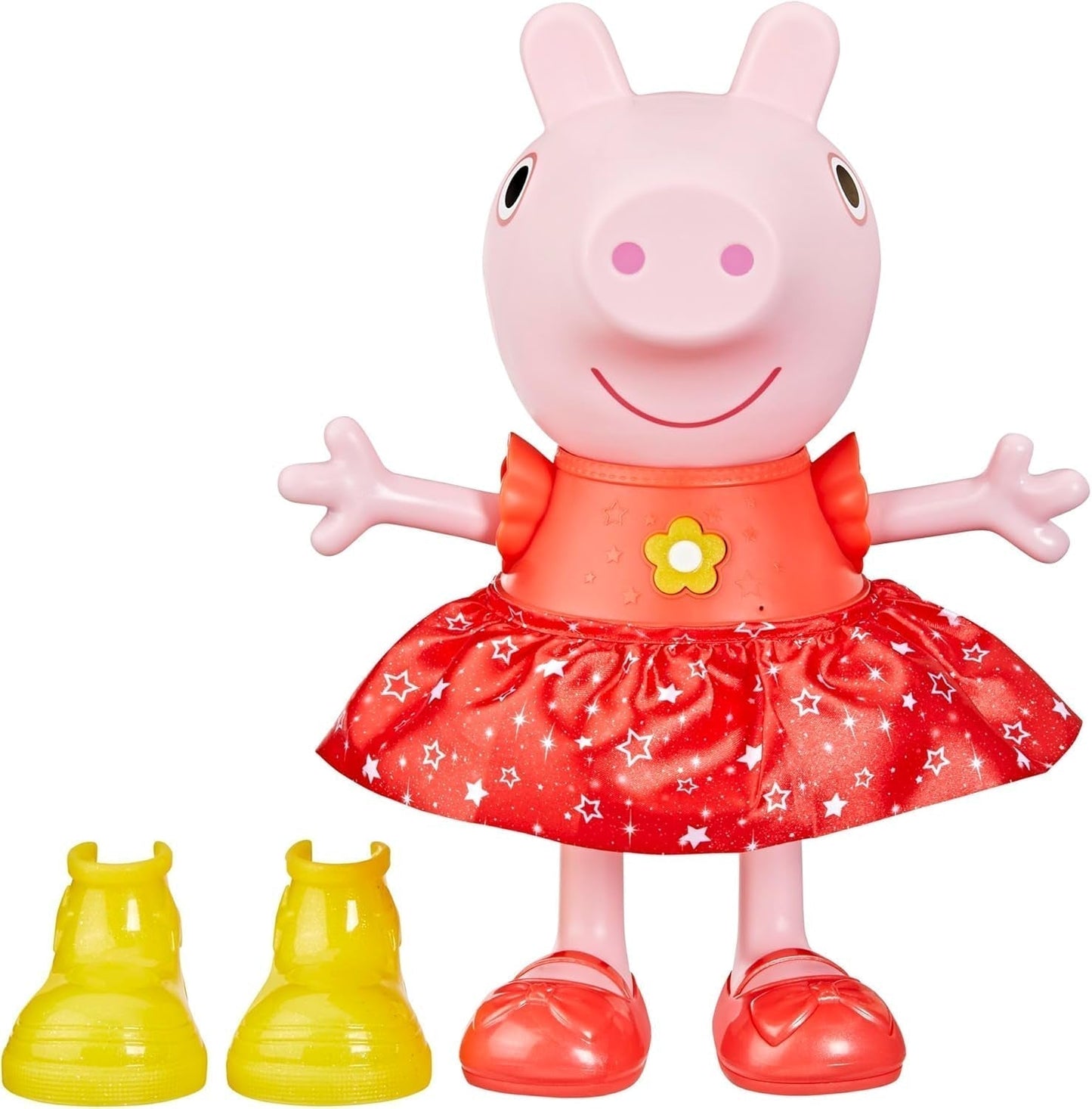 Świnka Peppa Lalka Peppy z błotnistą kałużą - wersja niemiecka, różowe lub różowe lalki Naty Shop