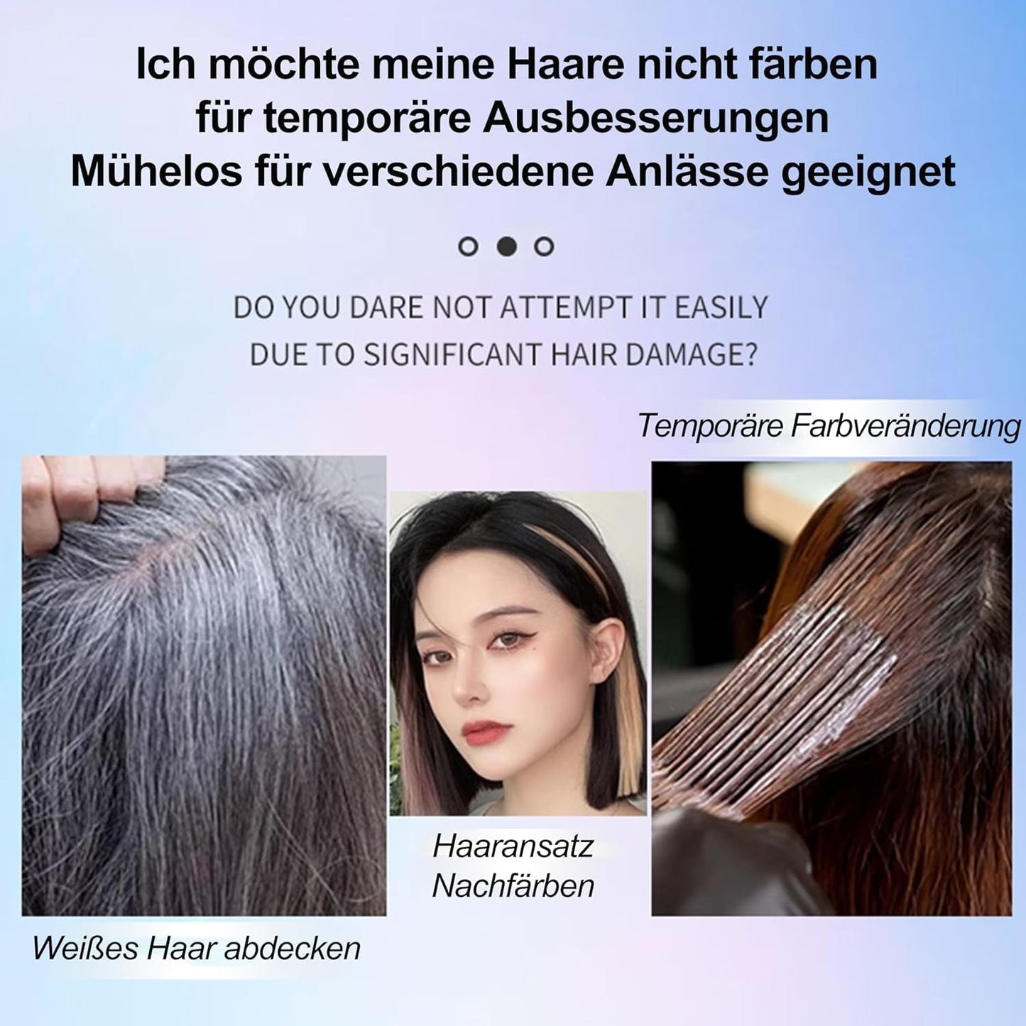 Lakier do włosów kolorowy - 30 ml Tymczasowy zielony spray koloryzujący do włosów, naturalna farba do włosów Tymczasowy spray koloryzujący do włosów, zmywalna farba do włosów na imprezę Cosplay Halloween (zielony) Naty Shop Farba do włosów
