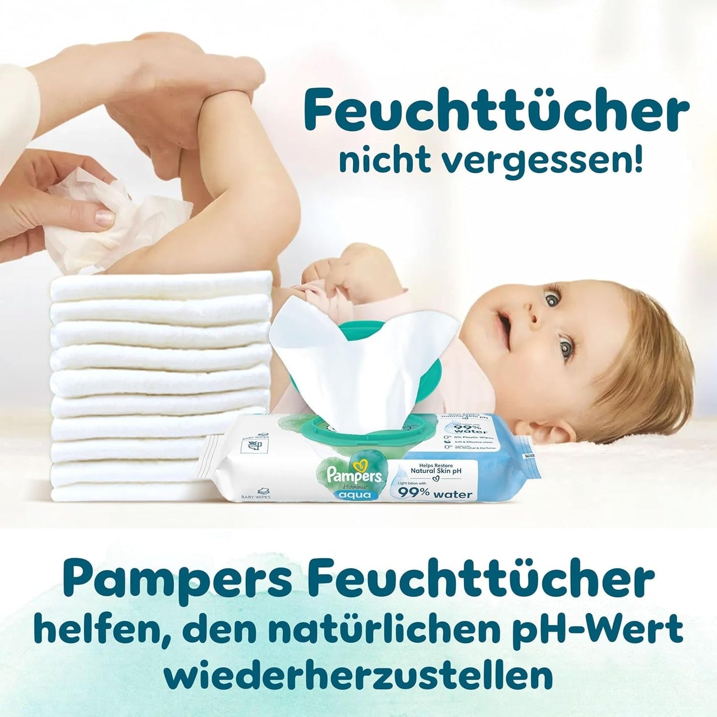 Pieluchy Pampers Harmony Rozmiar 4, 174 pieluszki, 9kg-14kg, Delikatna ochrona skóry ze 100% ochroną Pampers