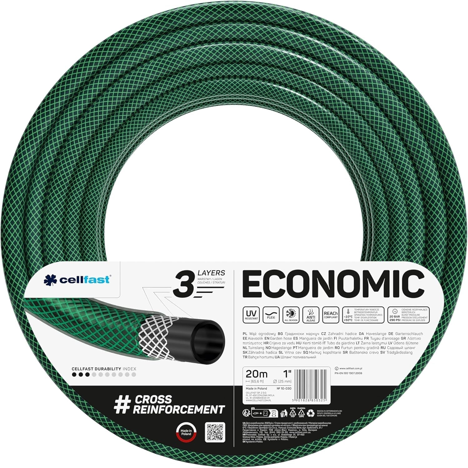 Wąż ogrodowy Cellfast ECONOMIC 20m, 5/8", 10-010