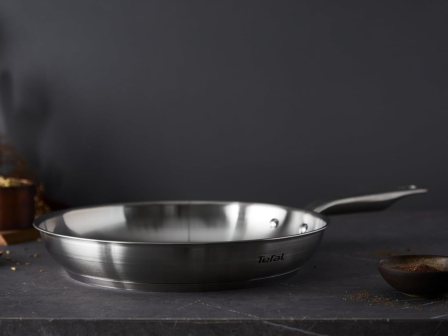 TEFAL VIRTUOSO patelnia 28 cm, patelnia ze stali nierdzewnej, garnki i patelnie indukcyjne Naty Shop