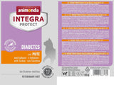 Animonda INTEGRA PROTECT mokra karma dla kotów chorych na cukrzycę z mięsem indyka (24 x 85 g), polecana przez lekarzy weterynarii na cukrzycę, pełnoporcjowa dietetyczna karma dla dorosłych kotów, opracowana wspólnie z lekarzami weterynarii.