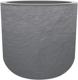 Doniczka okrągła, 40 cm, Volcania'Up 32,5 l, wygląd kamienia, pojedyncza ściana, powierzchnia zbiornika na wodę, Ø 38,5 x wys. 36,8 cm, antracytowy szary