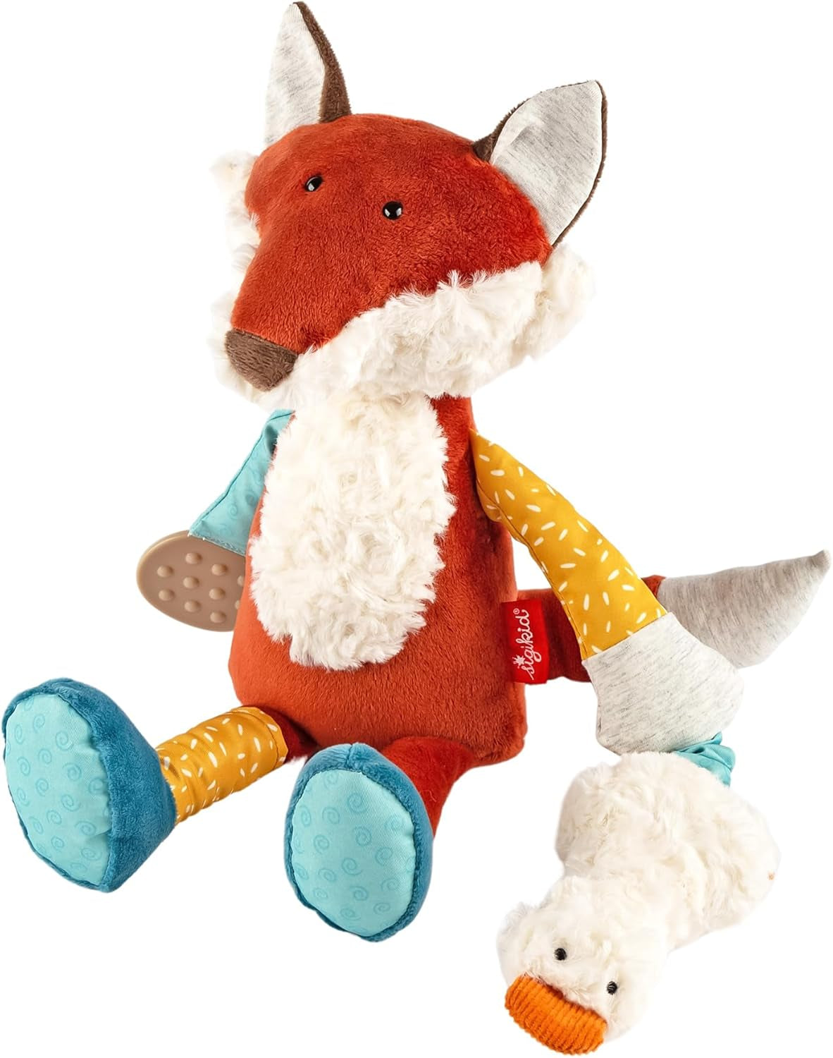 SIGIKID 40104 Aktywna rybka Baby Activity PlayQ Zabawka dla dzieci dla dziewcząt i chłopców polecana od 3 miesiąca wielobarwny Bebe Toys Naty Shop Niebieski/Żółty/Czerwony/Czerwony
