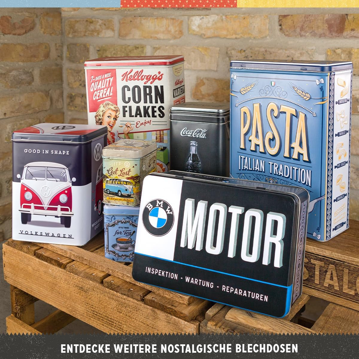 Nostalgic-Art Box o smaku retro, 1,3 l, Good Cat Treats - pomysł na prezent dla właścicieli kotów, w stylu vintage, w stylu vintage Pudełka do przechowywania żywności Naty Shop